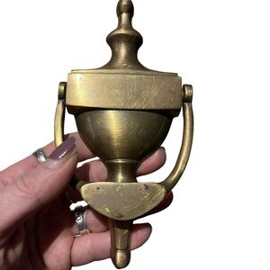 Solid brass door knocker about 5" home decor touch of class
